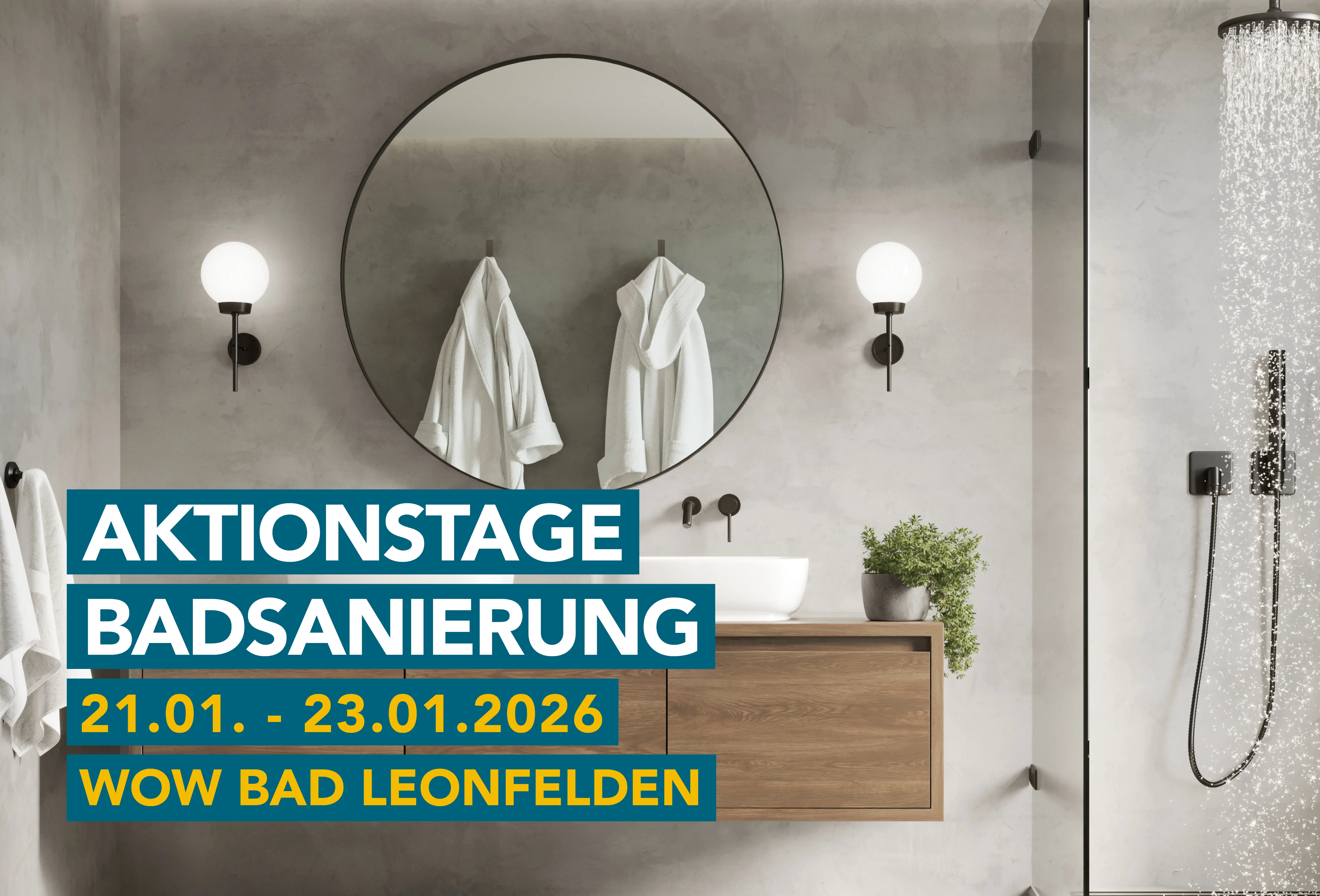 Aktionstage Badsanierung im WOW Bad Leonfelden im Jänner 2026